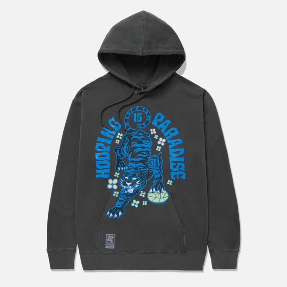 Overtime hooping is paradise tiger hoodie